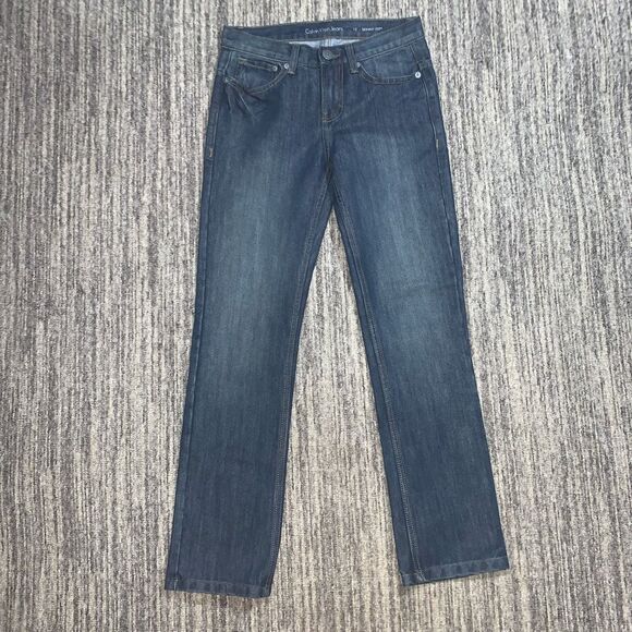 Calvin Klein Women's 12 Blue Skinny Mid Rise Jeans Dark Wash Everyday Casual‎ - Picture 1 of 8